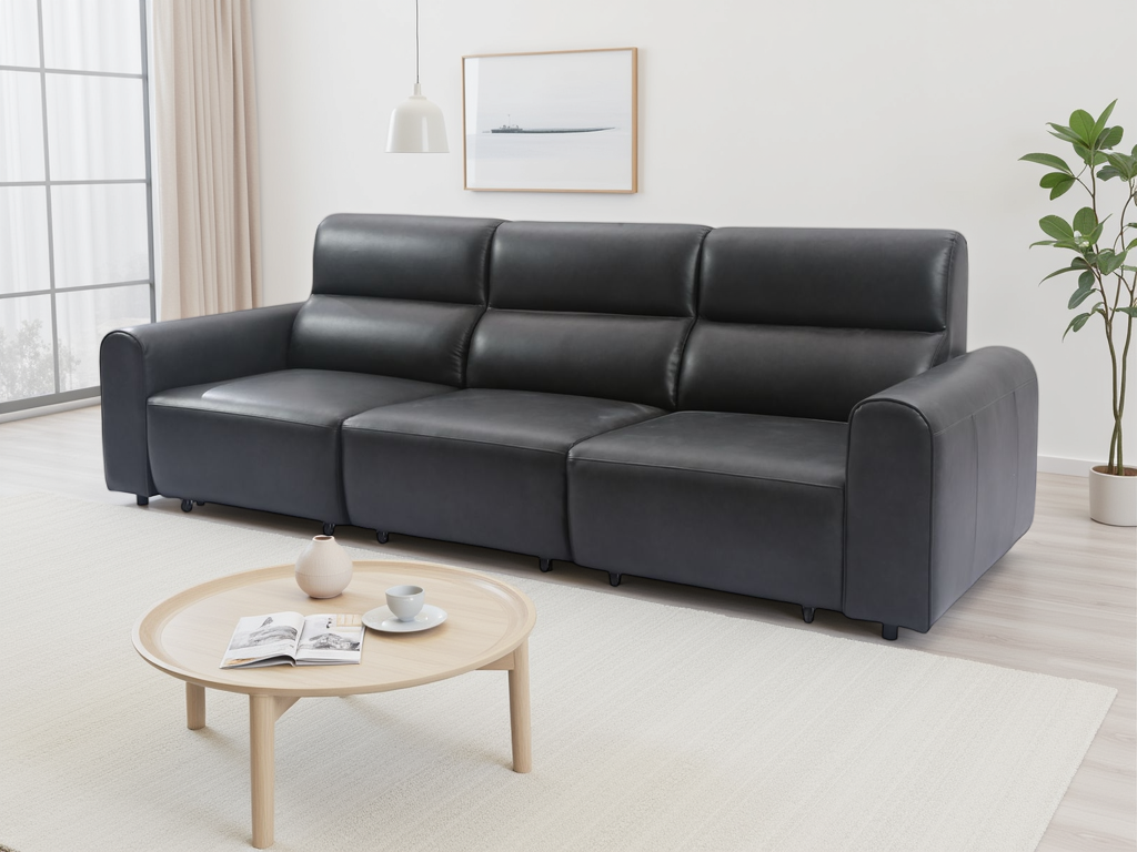 Conway Electric Sofa Brown 3 Seater