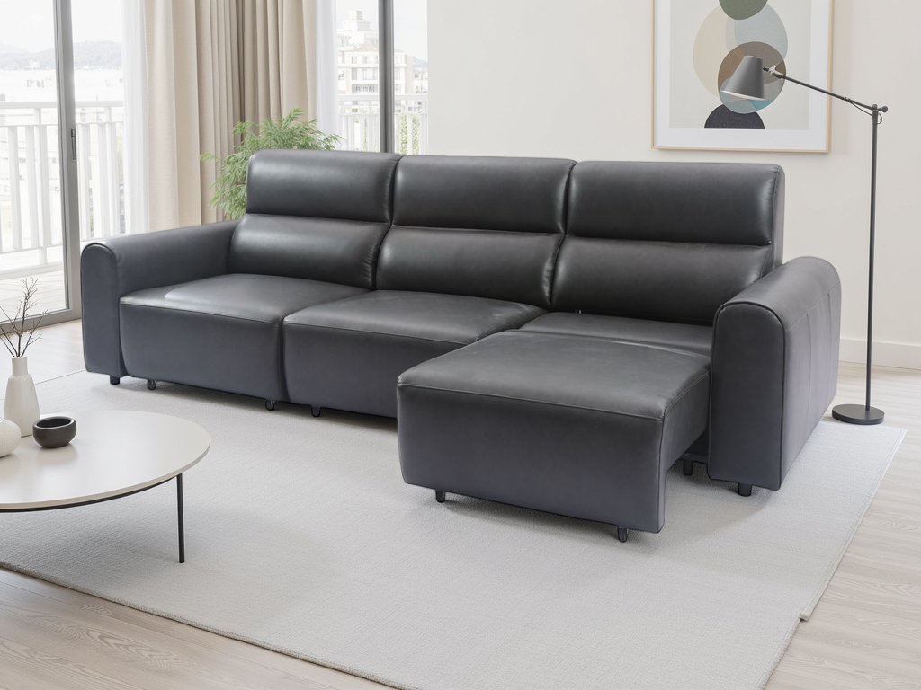 Conway Electric Sofa Brown 3 Seater