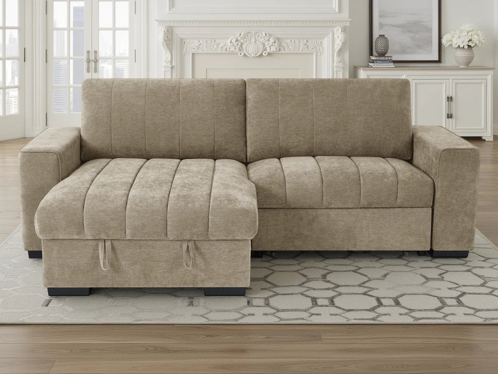 Franklin Sofabed Beige Universal Corner - Beige