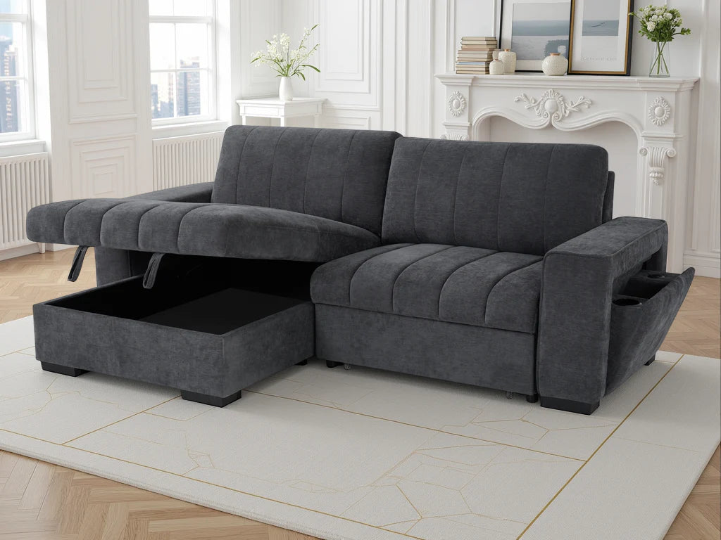 Franklin Sofabed Beige Universal Corner