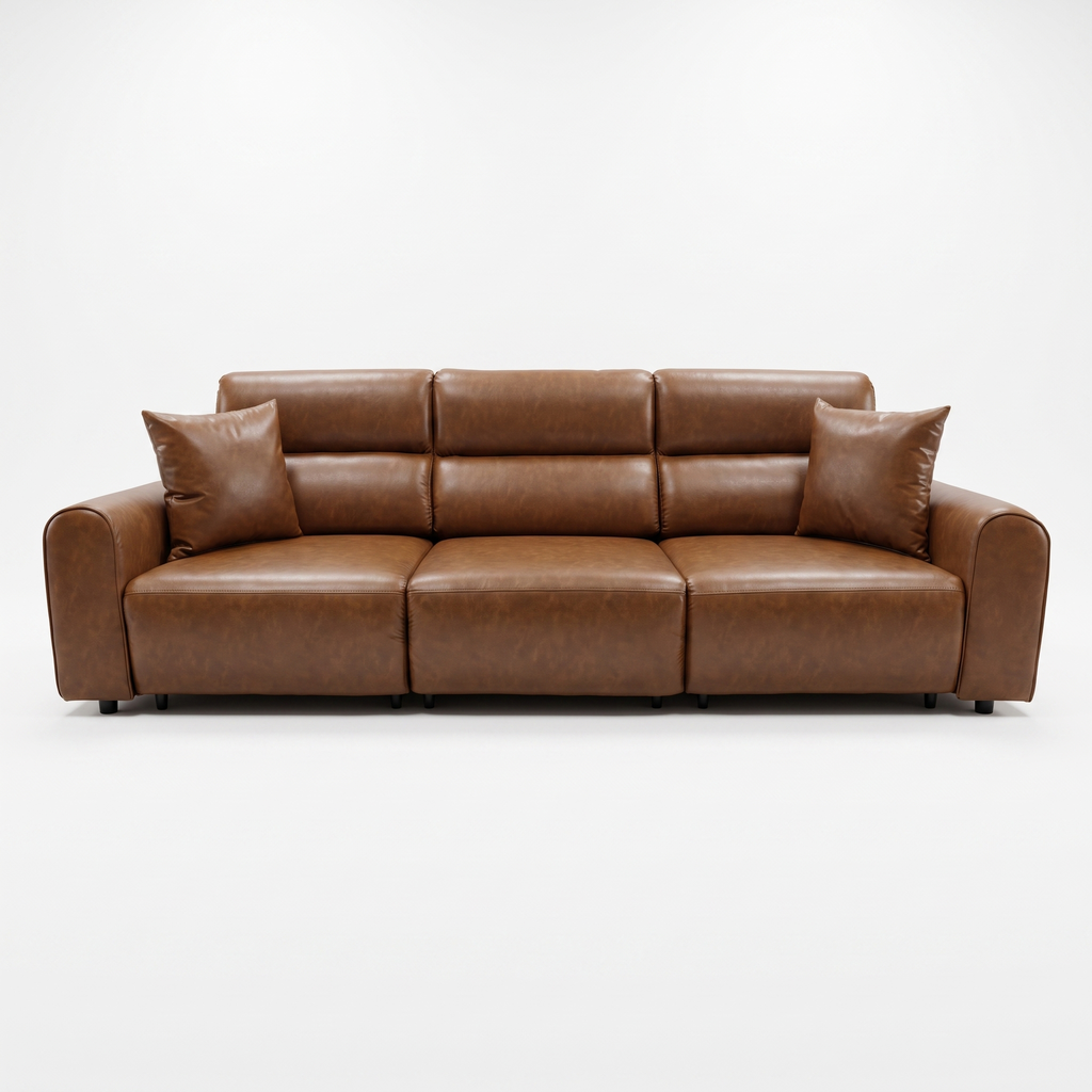 Conway Electric Sofa Brown 3 Seater