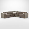 Naples Sofa Mocha Large Corner
