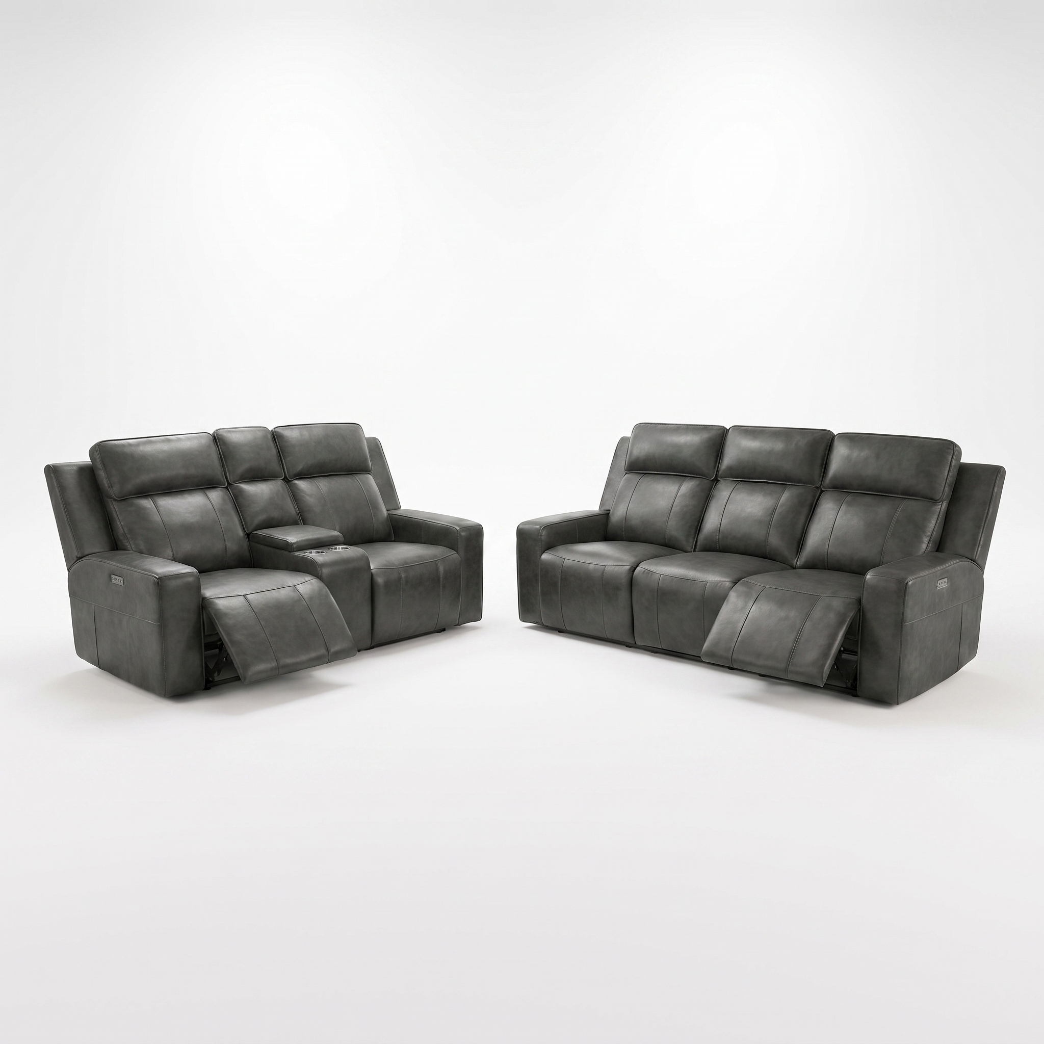 Barcelona Electric Recliner Sofa Grey 3+2 Set