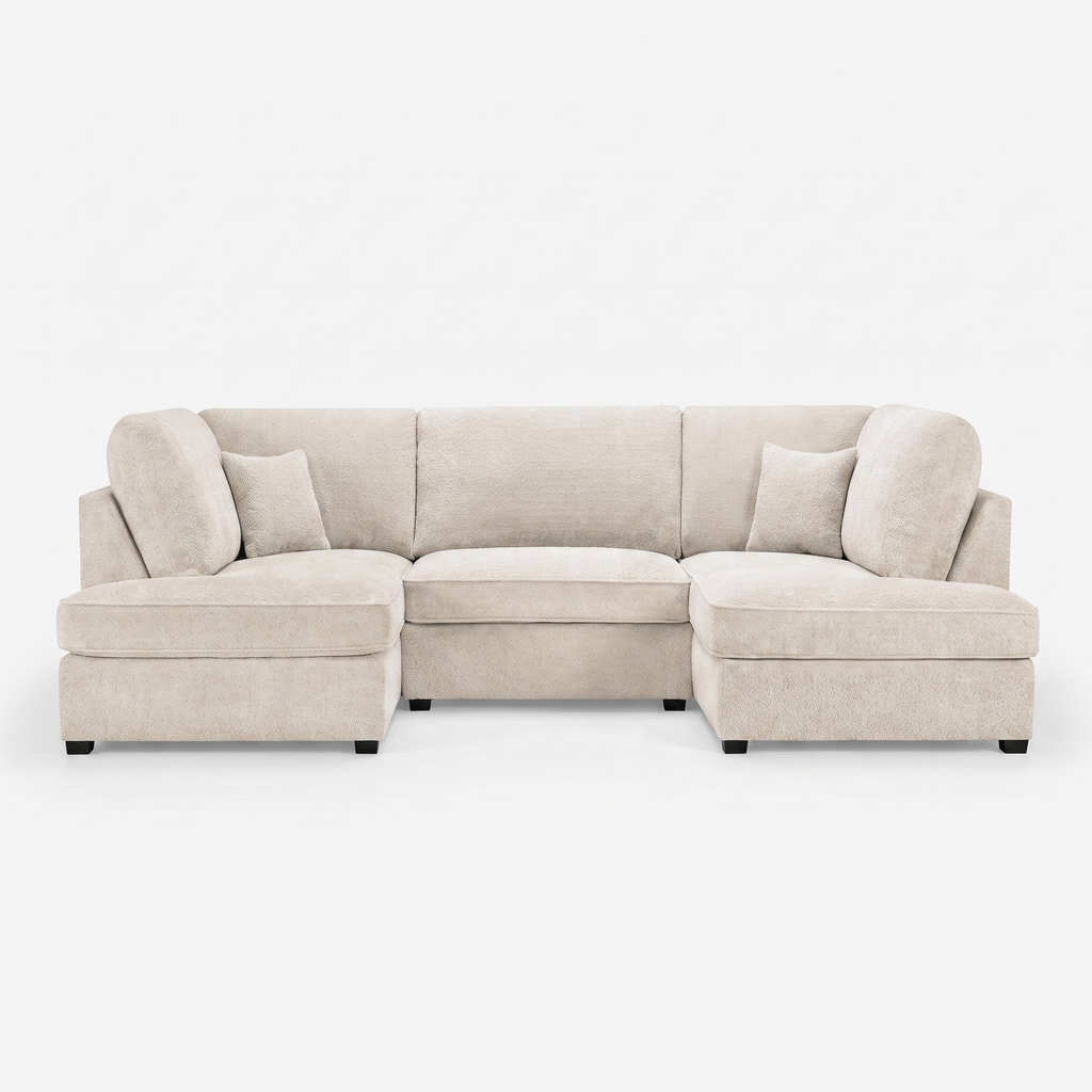 Carnaby Sofa Boucle Beige U Shape Corner