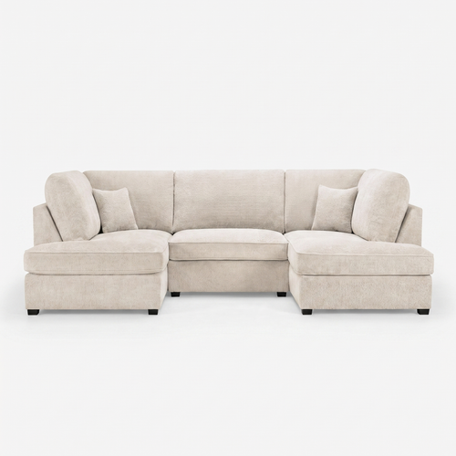 Carnaby Sofa Boucle U Shape Corner - Beige