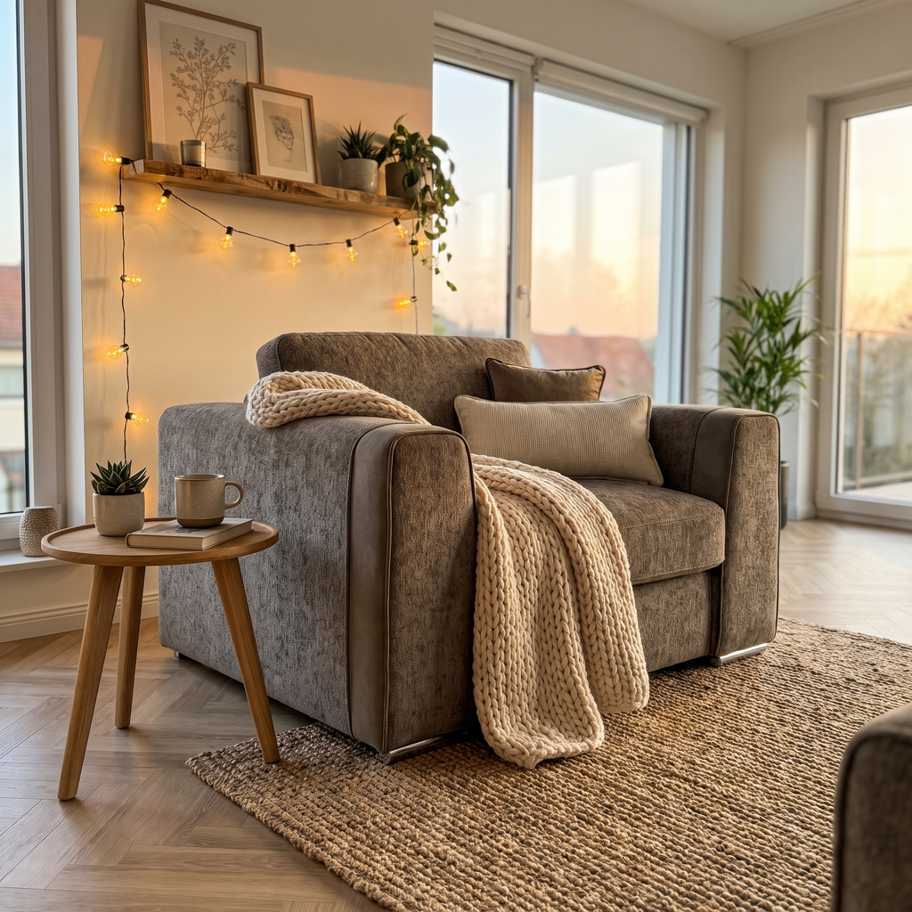 Naples Sofa Mocha Armchair