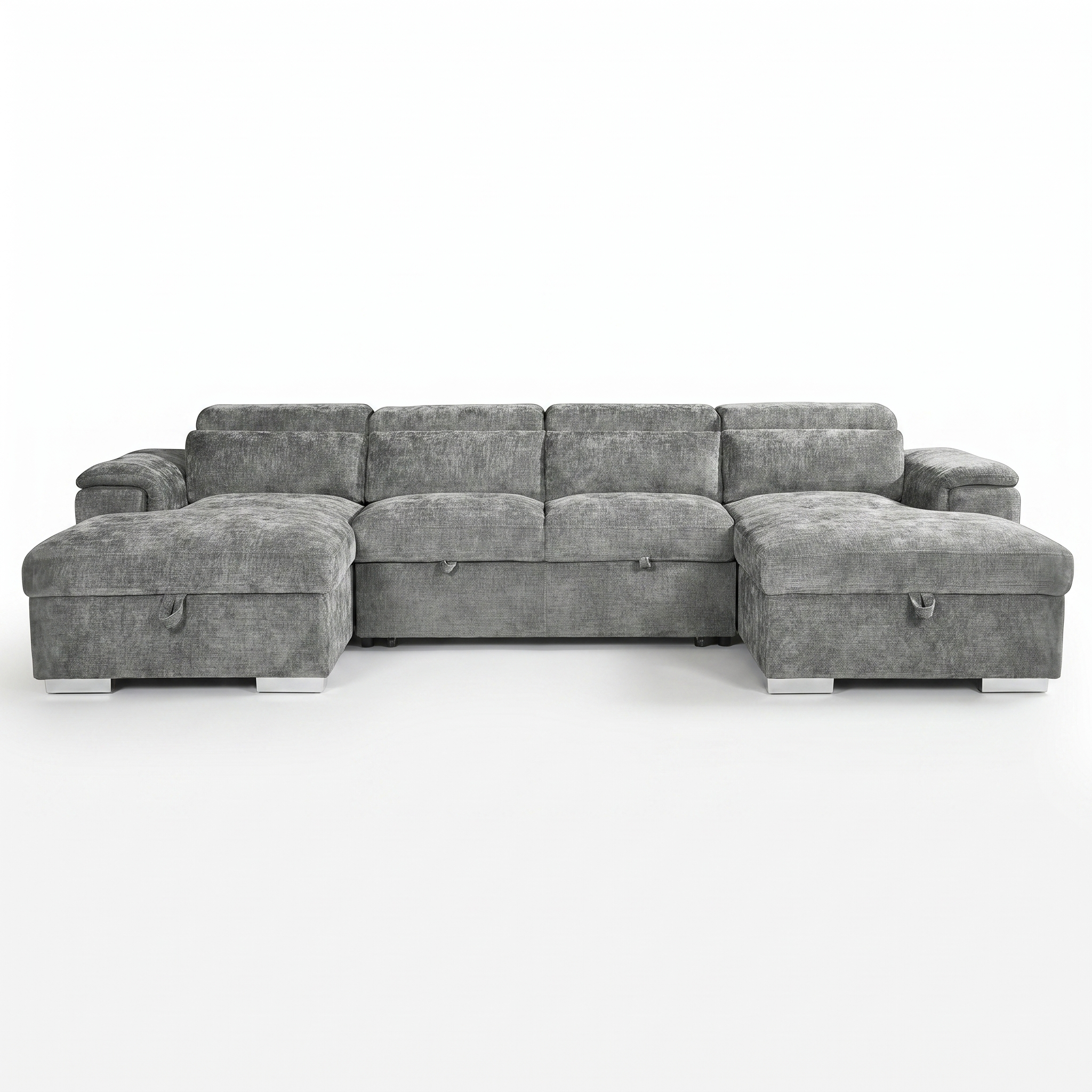 Alaya Sofabed Grey U Shape Corne