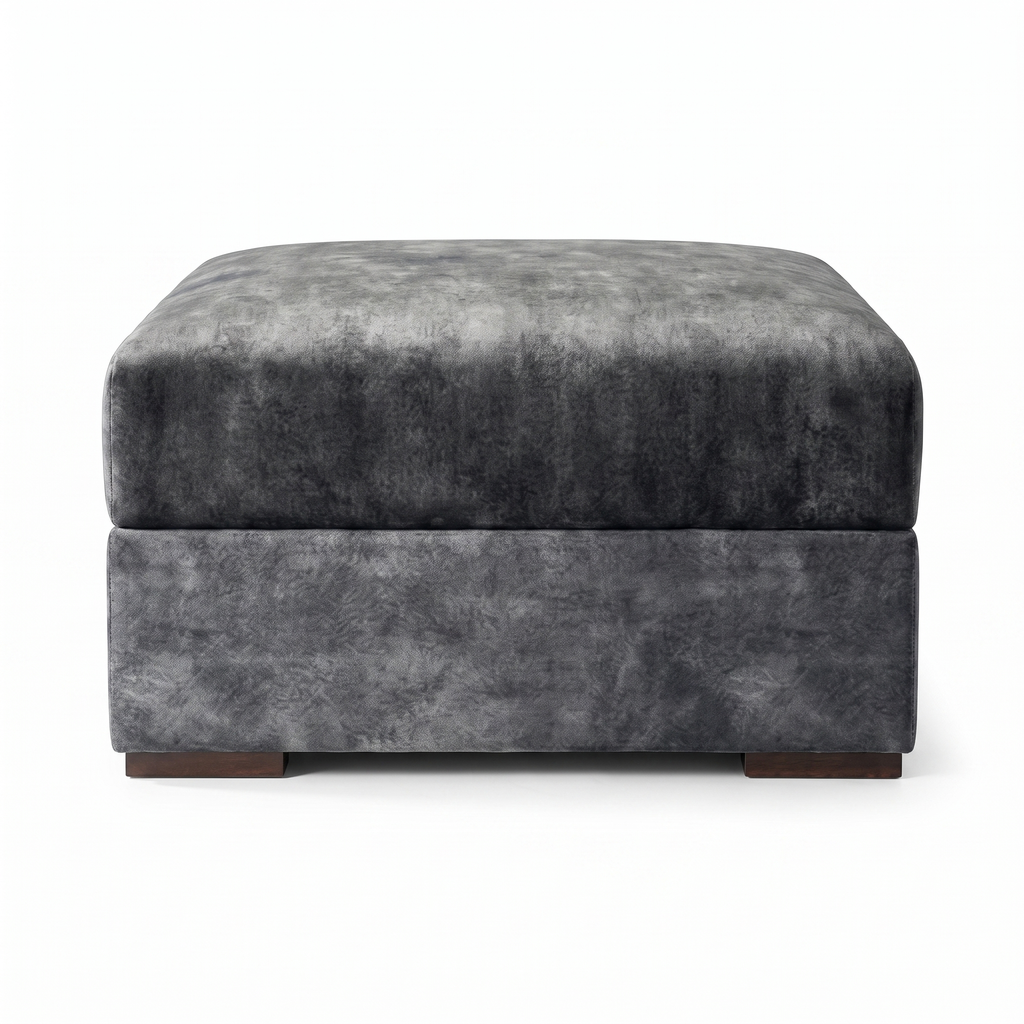 Serena Sofa Brown/Black Footstool