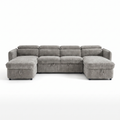 Capri Sofabed U Shape Corner - Grey