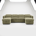 Capri Sofabed U Shape Corner - Green