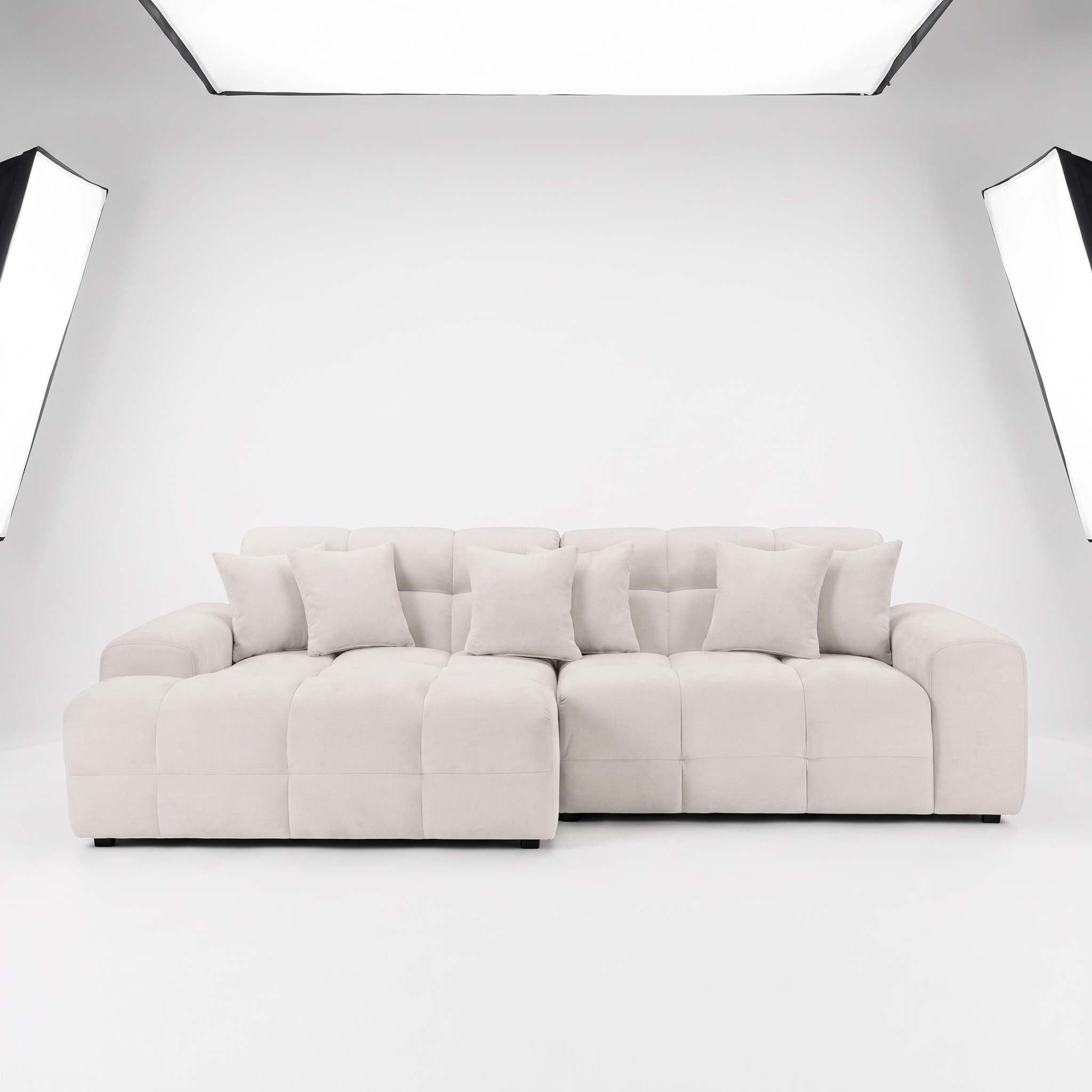 Jacob Corner Sofa - Beige Left