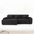 Jacob Corner Sofa - Black Left