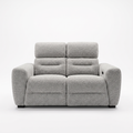Tokyo Electric Recliner 2 Seater in Grey boucle fabric