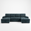 Palermo Sofabed U Shape Corner in Teal