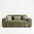 Paris 3 Seater Sofa in Olive fabric