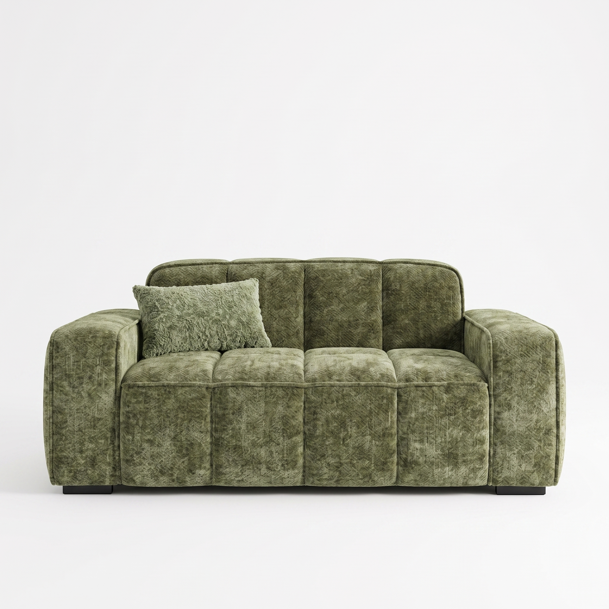 Paris 2 Seater Sofa in Olive fabric