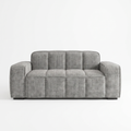 Paris 2 Seater Sofa in Grey fabric