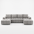Shanghai Luxury U Shape Corner Sofabed in Grey