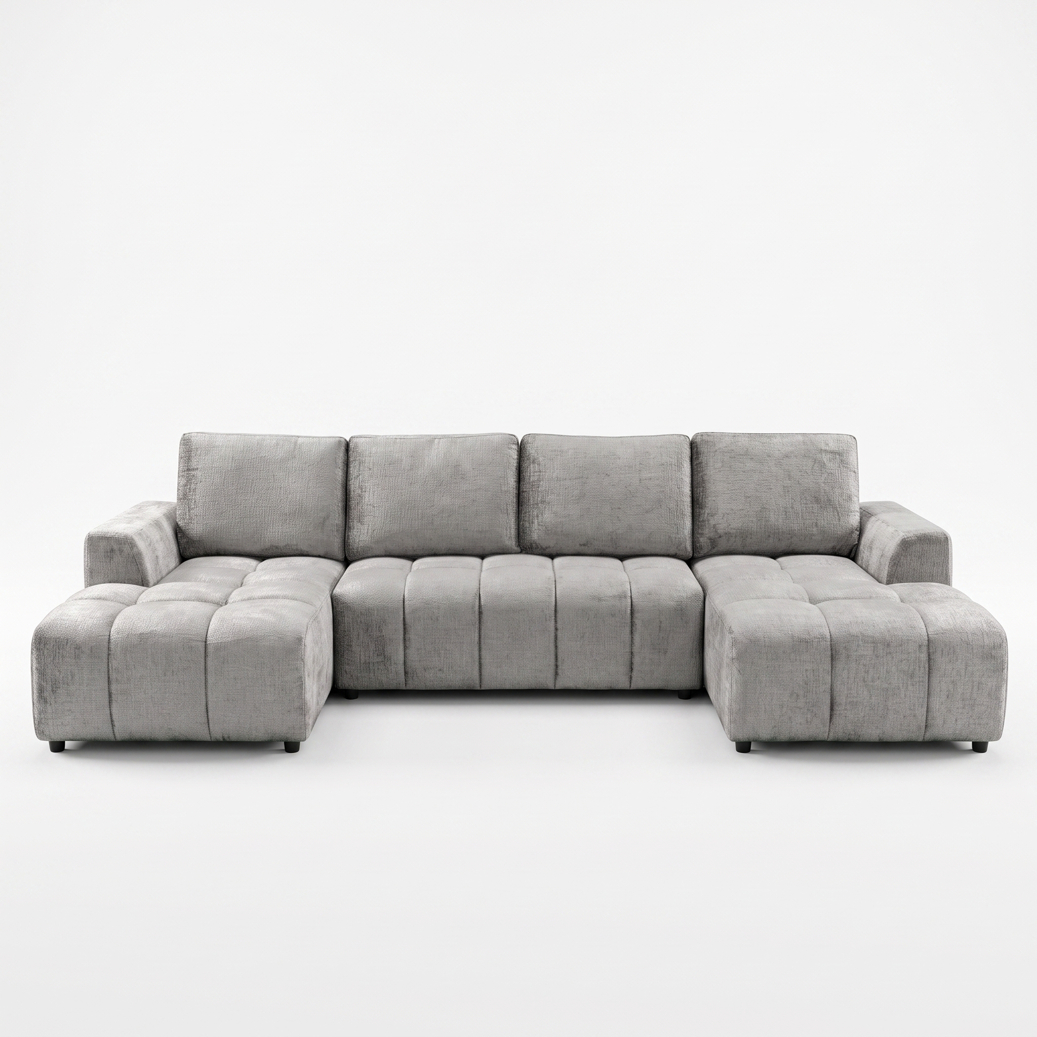 Shanghai Luxury U Shape Corner Sofabed in Grey