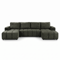 Shanghai Luxury U Shape Corner Sofabed in Green