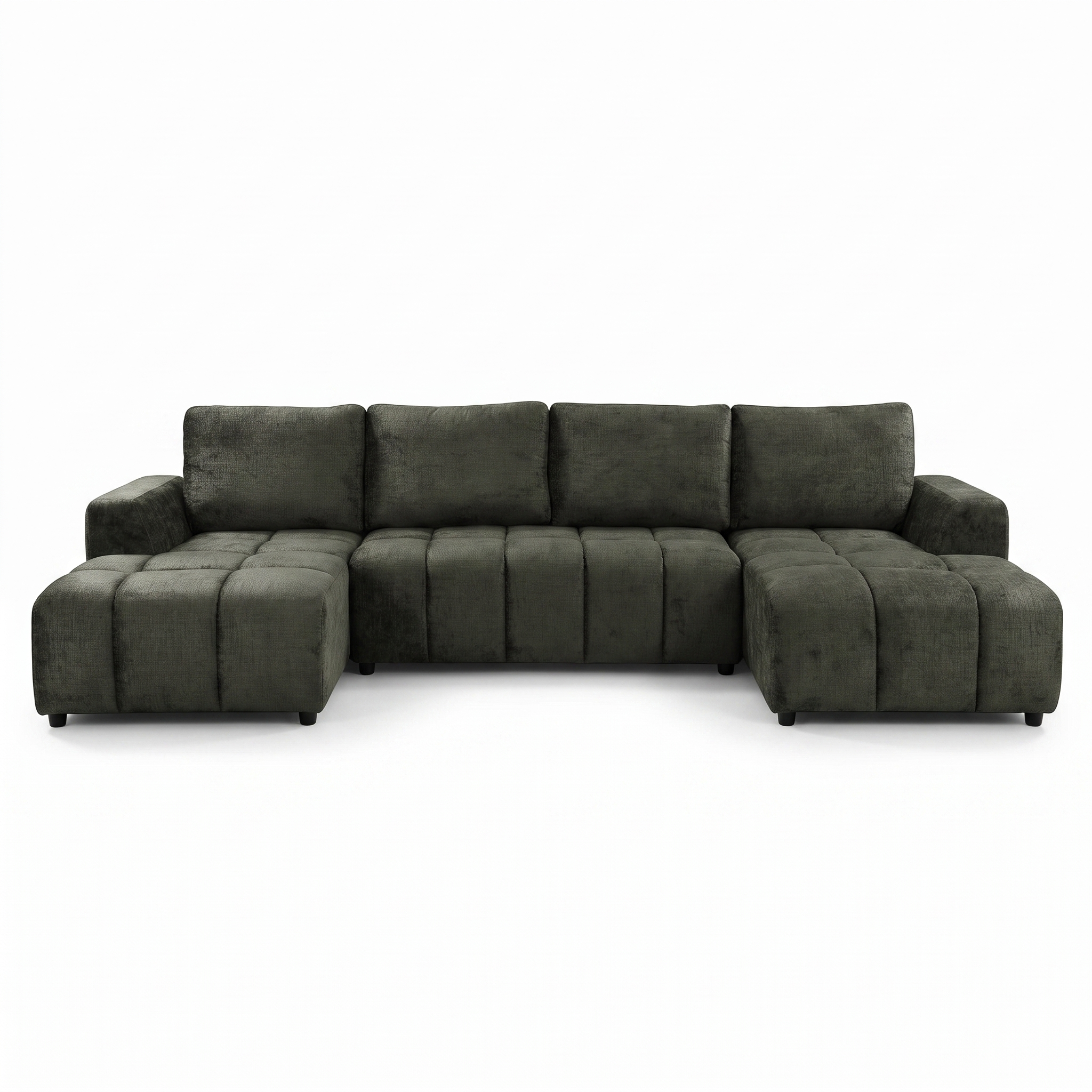 Shanghai Luxury U Shape Corner Sofabed in Green