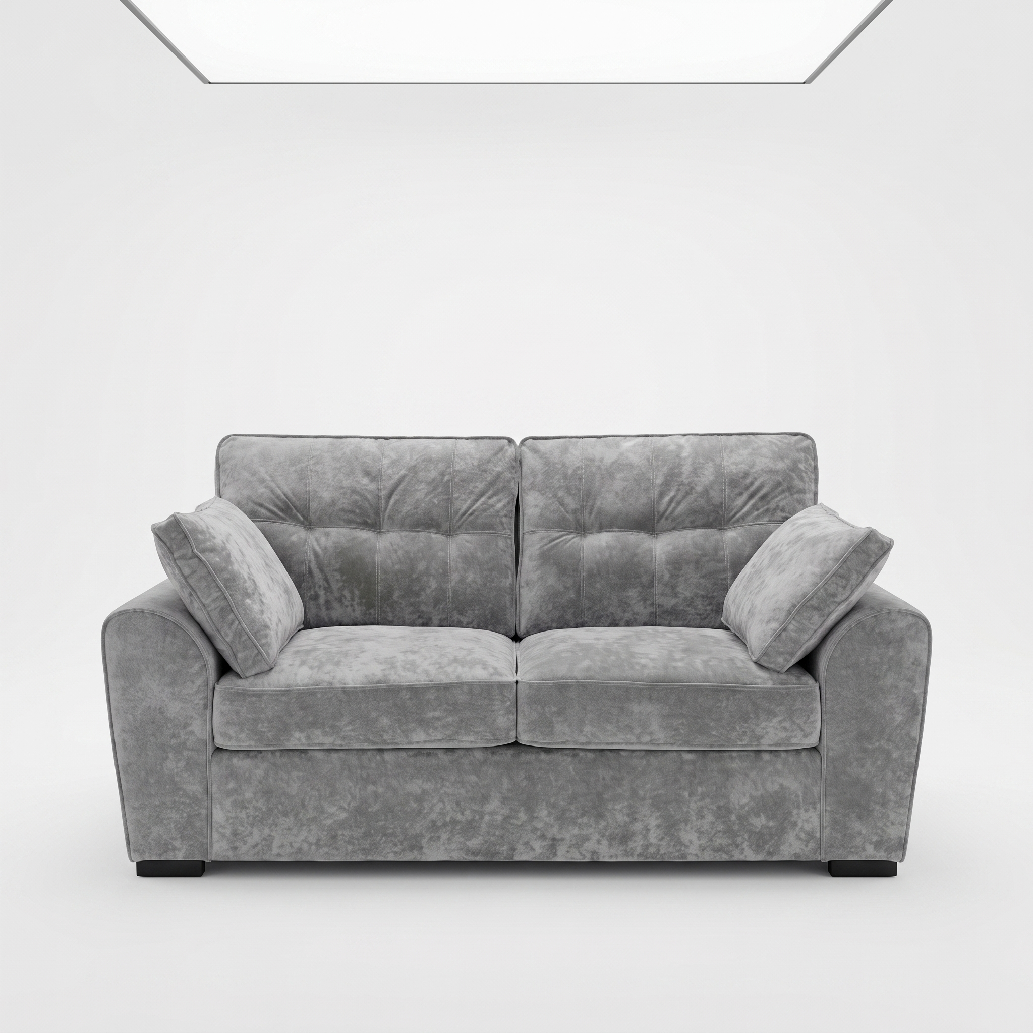 Maxwell 3 Seater Sofa in Grey velvet