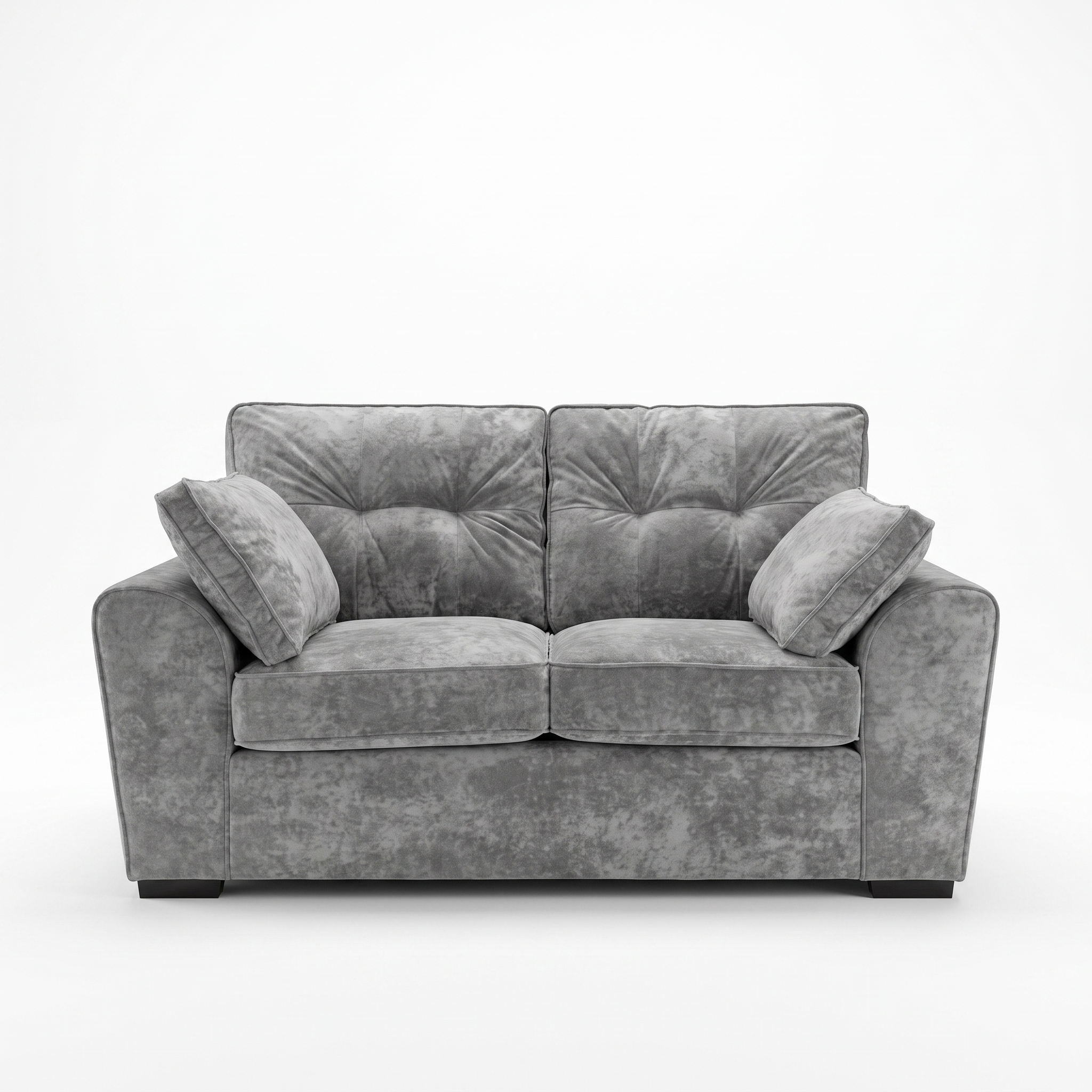 Maxwell 2 Seater Sofa in Grey velvet
