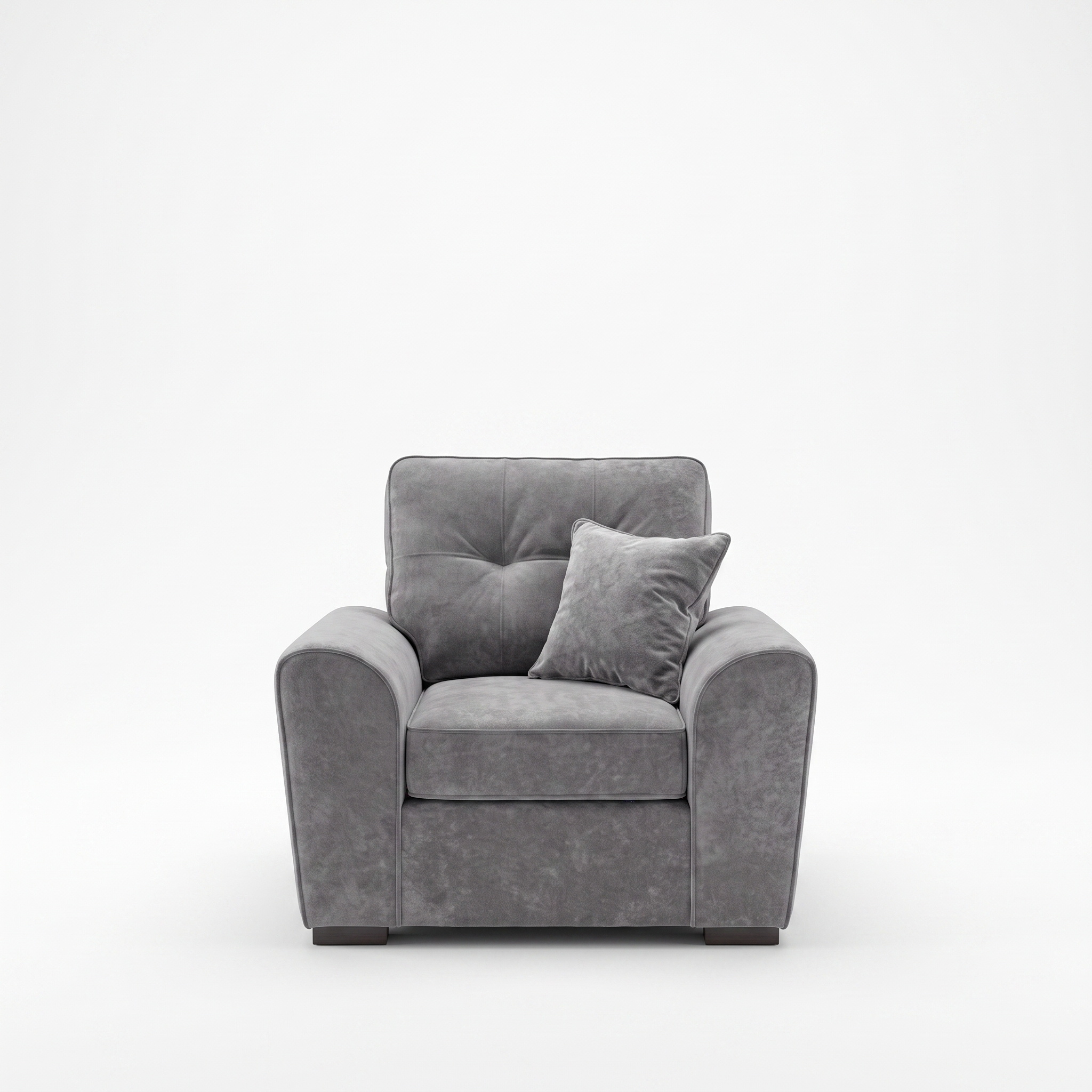 Maxwell Armchair in Grey velvet