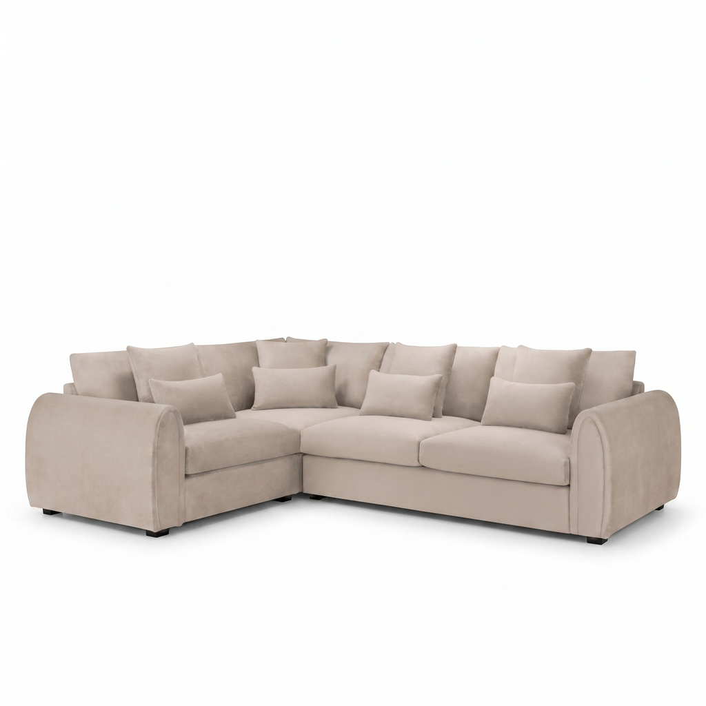 Mirabel Corner Sofa - Mocha Left Hand Facing