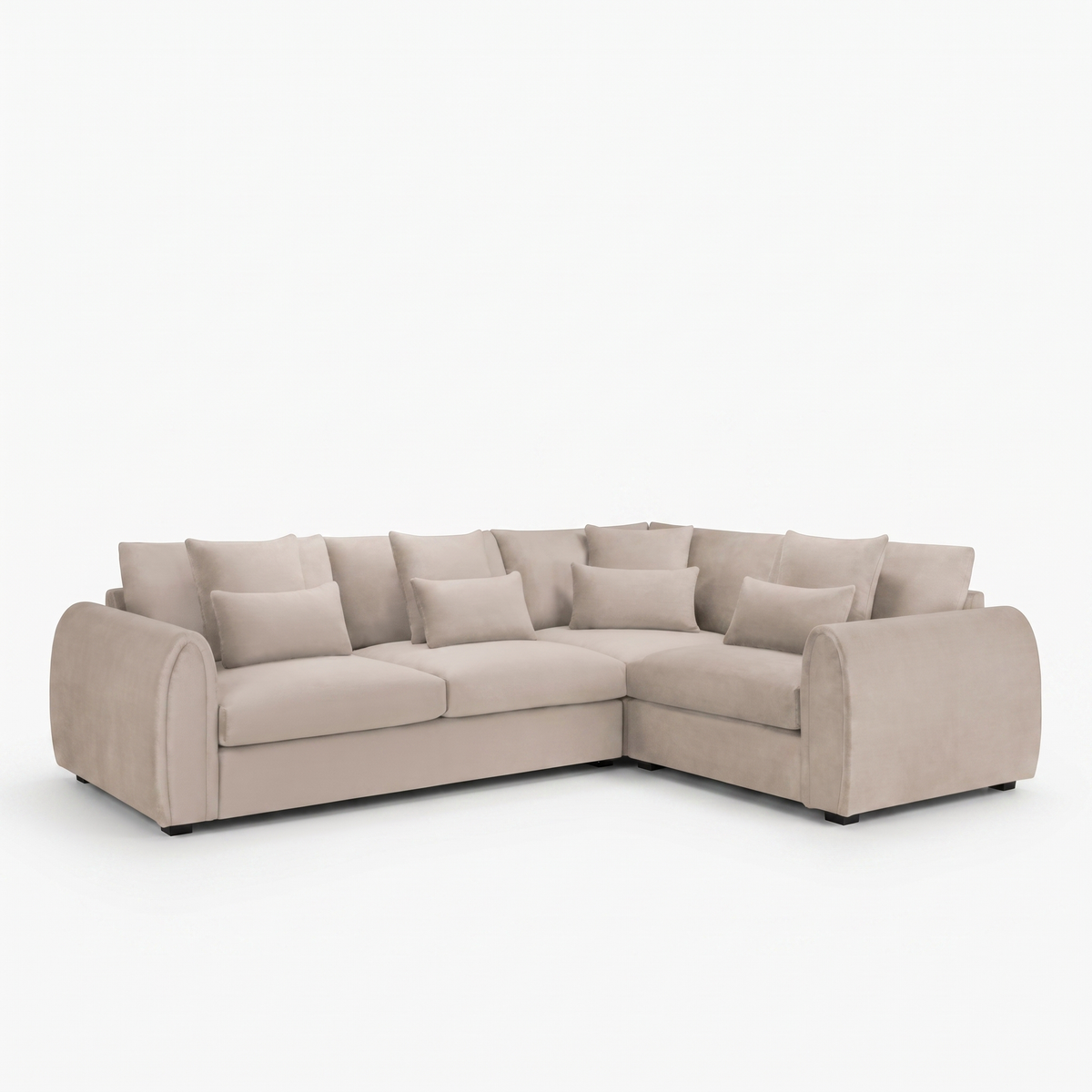 Mirabel Corner Sofa - Mocha Right Hand Facing