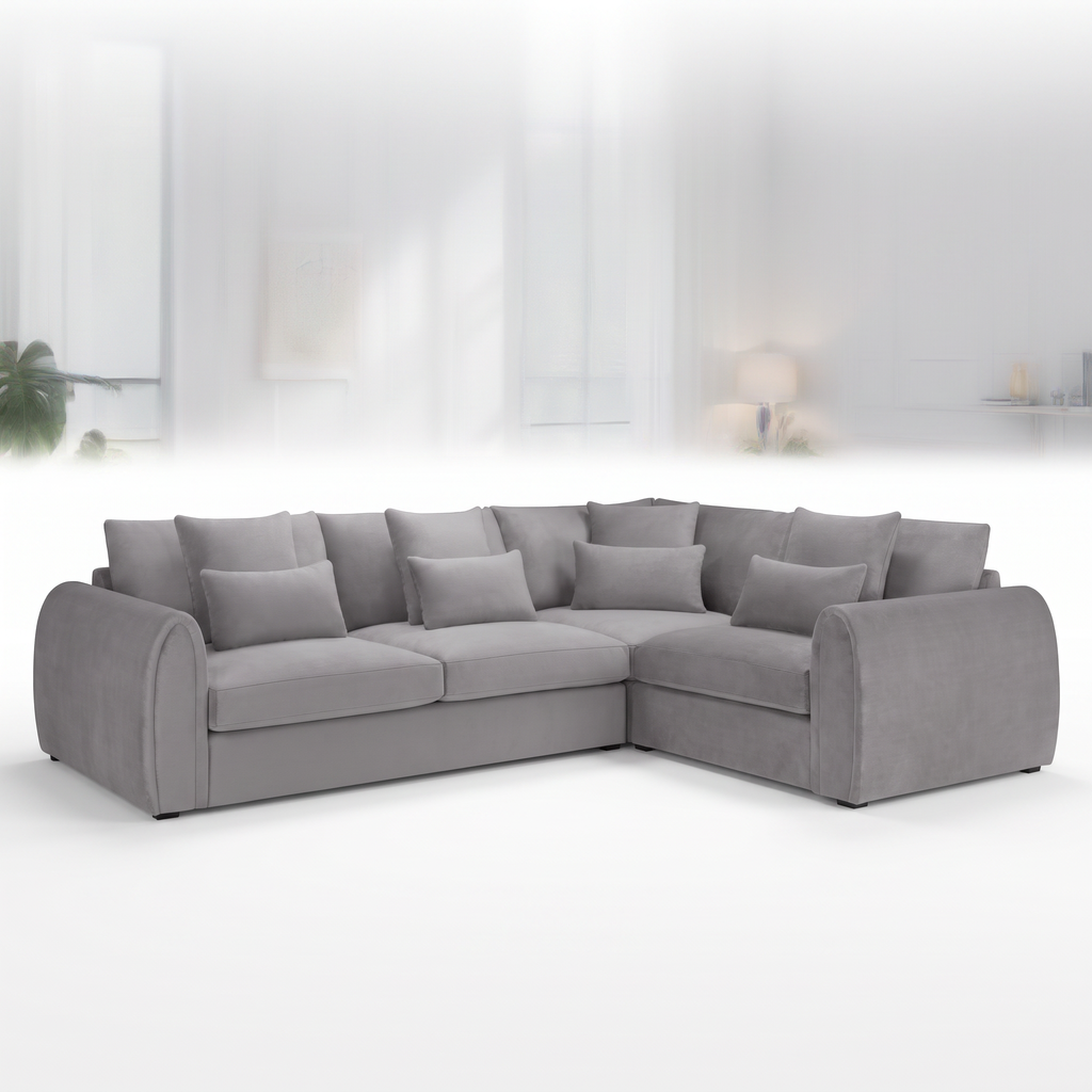 Mirabel Corner Sofa - Grey Right Hand Facing