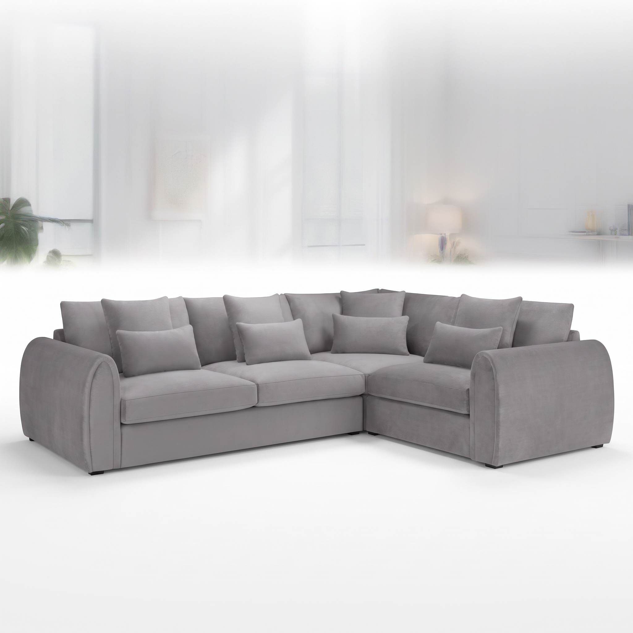 Mirabel Corner Sofa - Grey Right Hand Facing