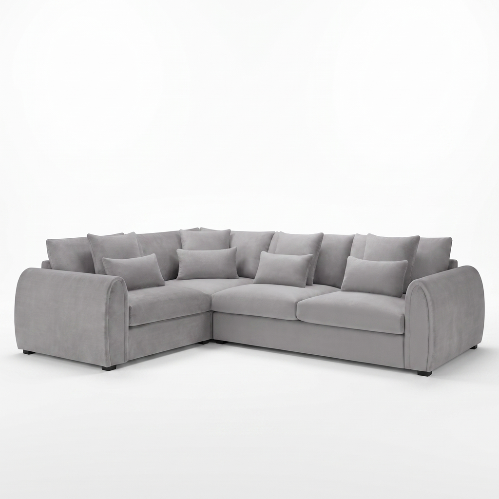Mirabel Corner Sofa - Grey Left Hand Facing