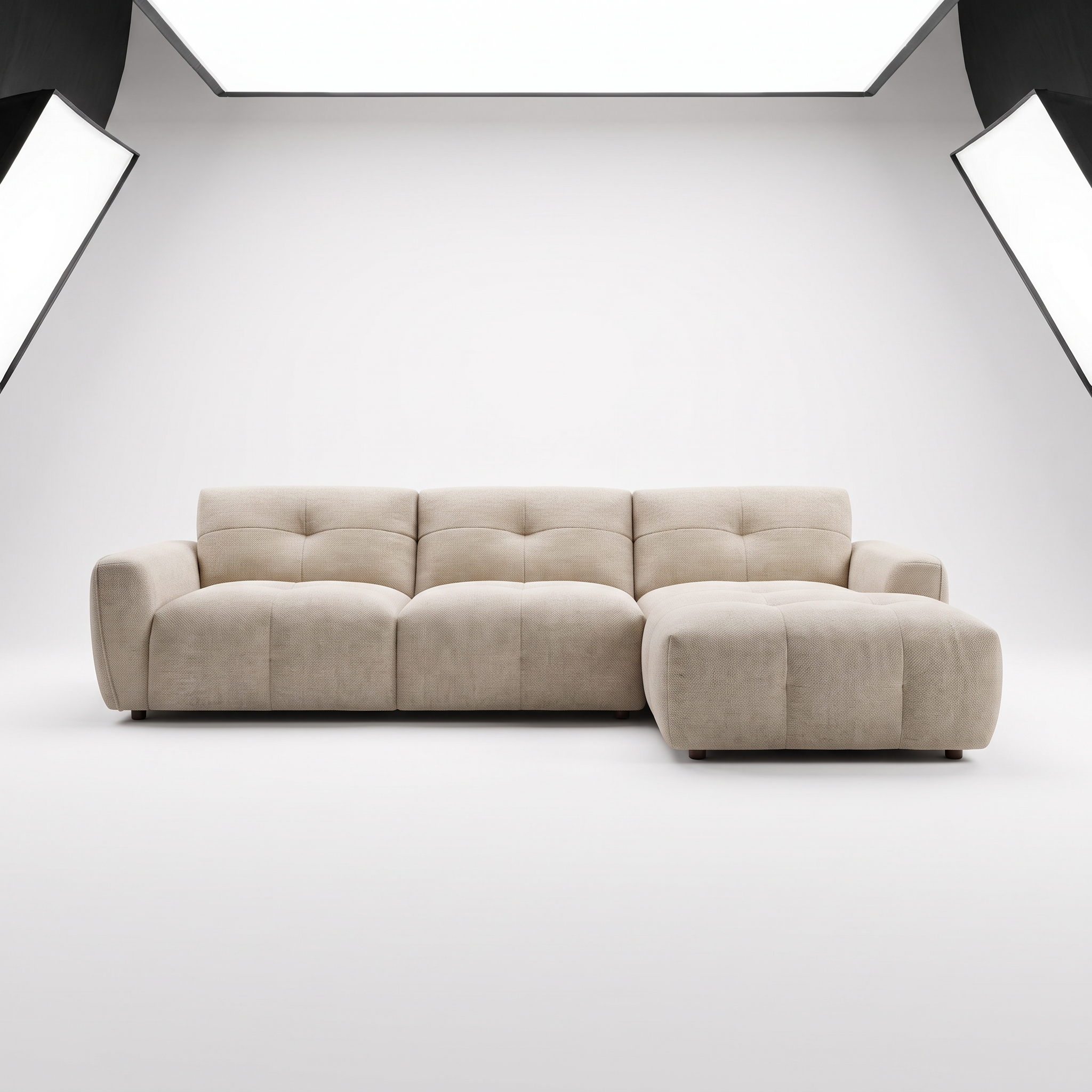 Montana Corner Sofa - Beige Right Hand Facing