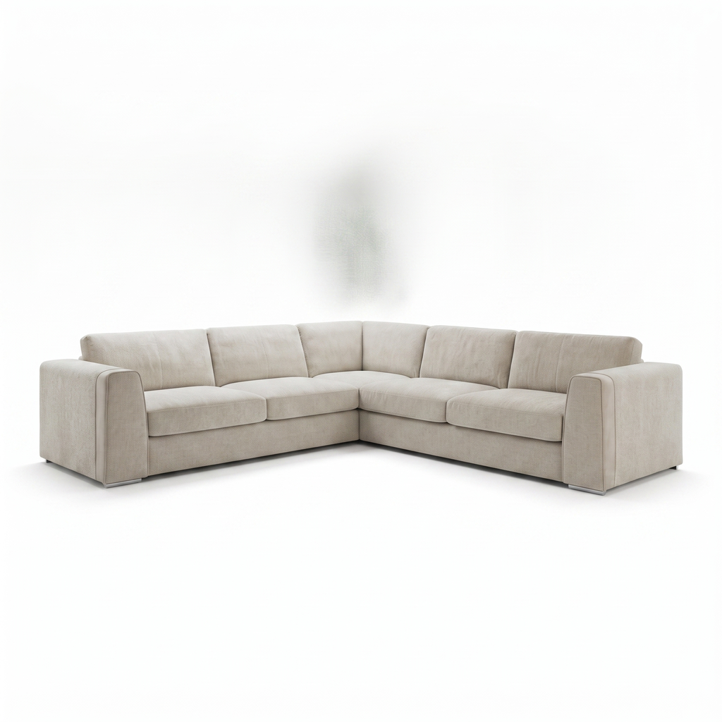 Naples Large Corner Sofa - Beige